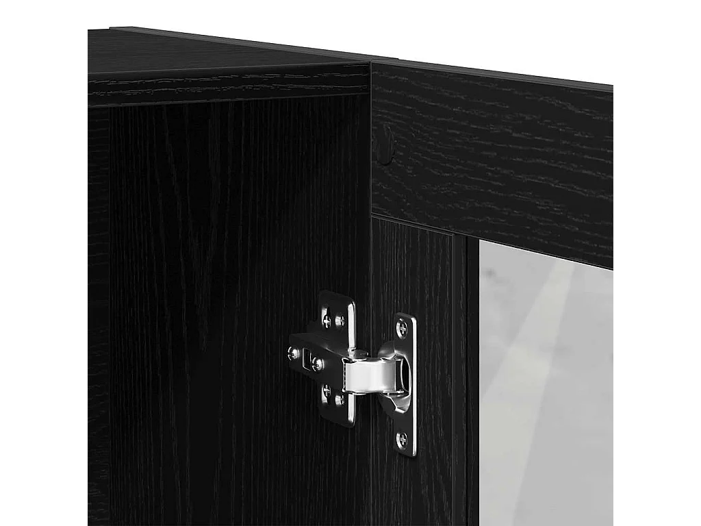 Bibliothèque chêne noir 82,5x30,5x115 cm bois d'ingénierie