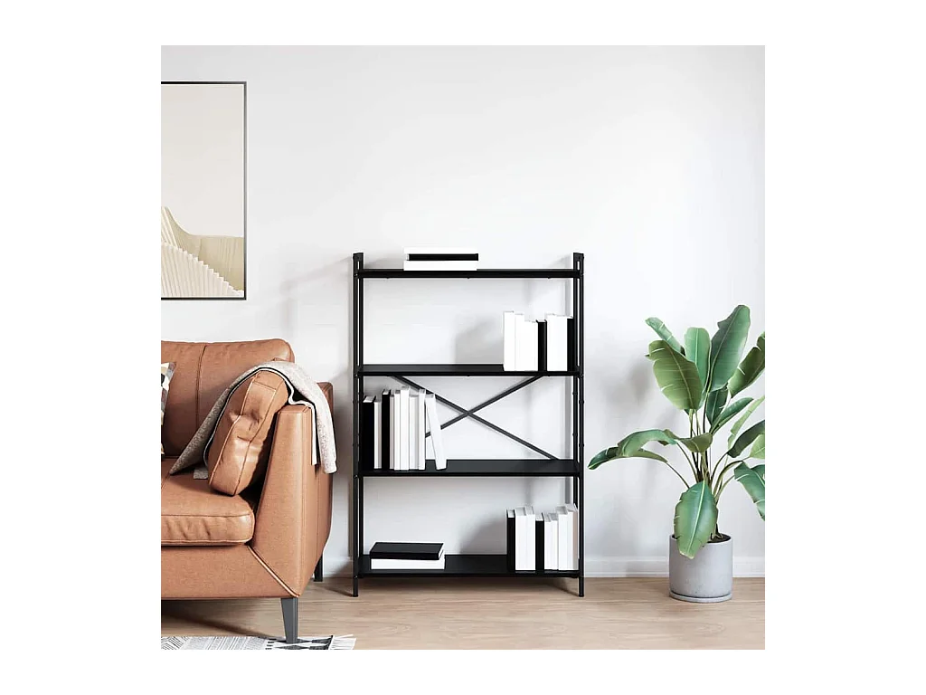 Bibliothèque Chêne noir 80 x 30 x 118 cm Bois d'ingénierie