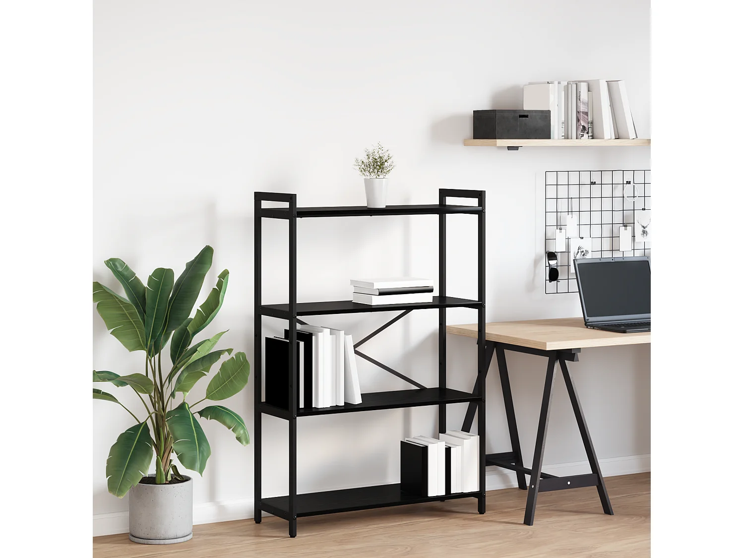 Bibliothèque Chêne noir 80 x 30 x 118 cm Bois d'ingénierie