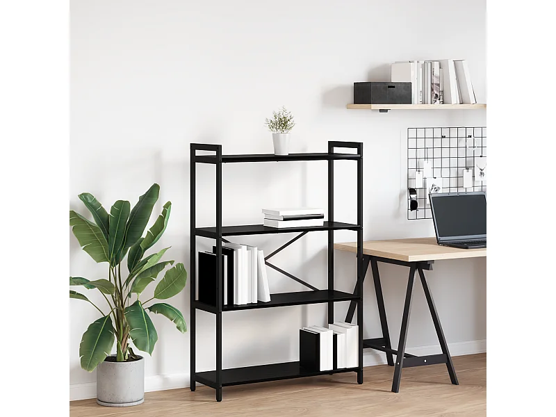 Bibliothèque Chêne noir 80 x 30 x 118 cm Bois d'ingénierie