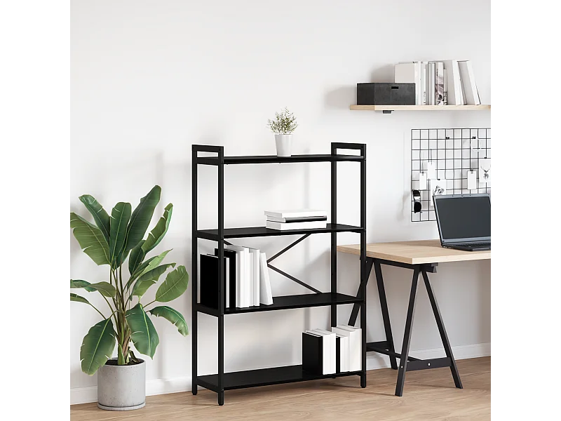 Bibliothèque Chêne noir 80 x 30 x 118 cm Bois d'ingénierie