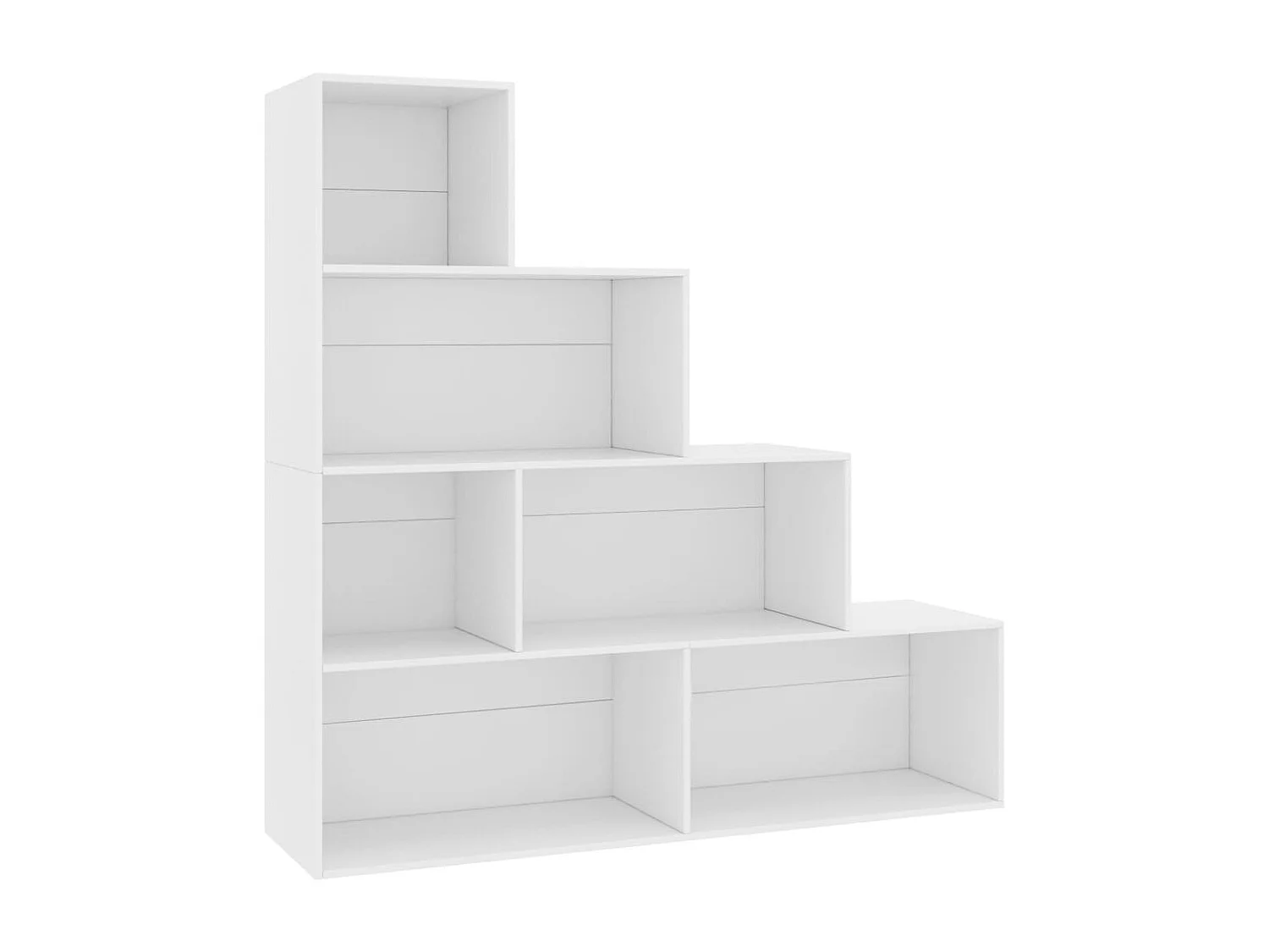 Libreria/Pareti divisorie bianche 155x24x160 cm in legno ingegnerizzato