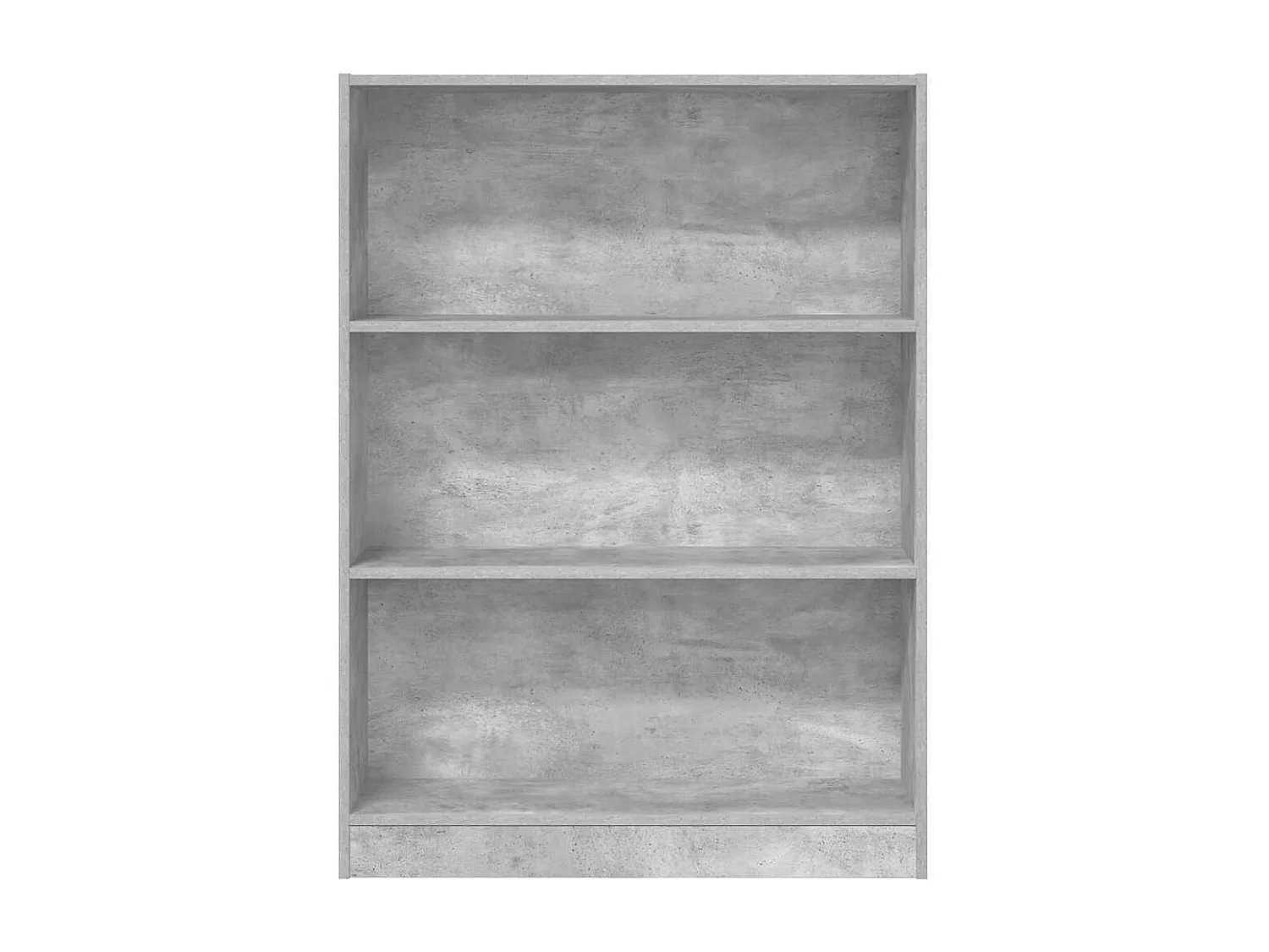 Libreria grigio cemento 80x24x109 cm in legno ingegnerizzato