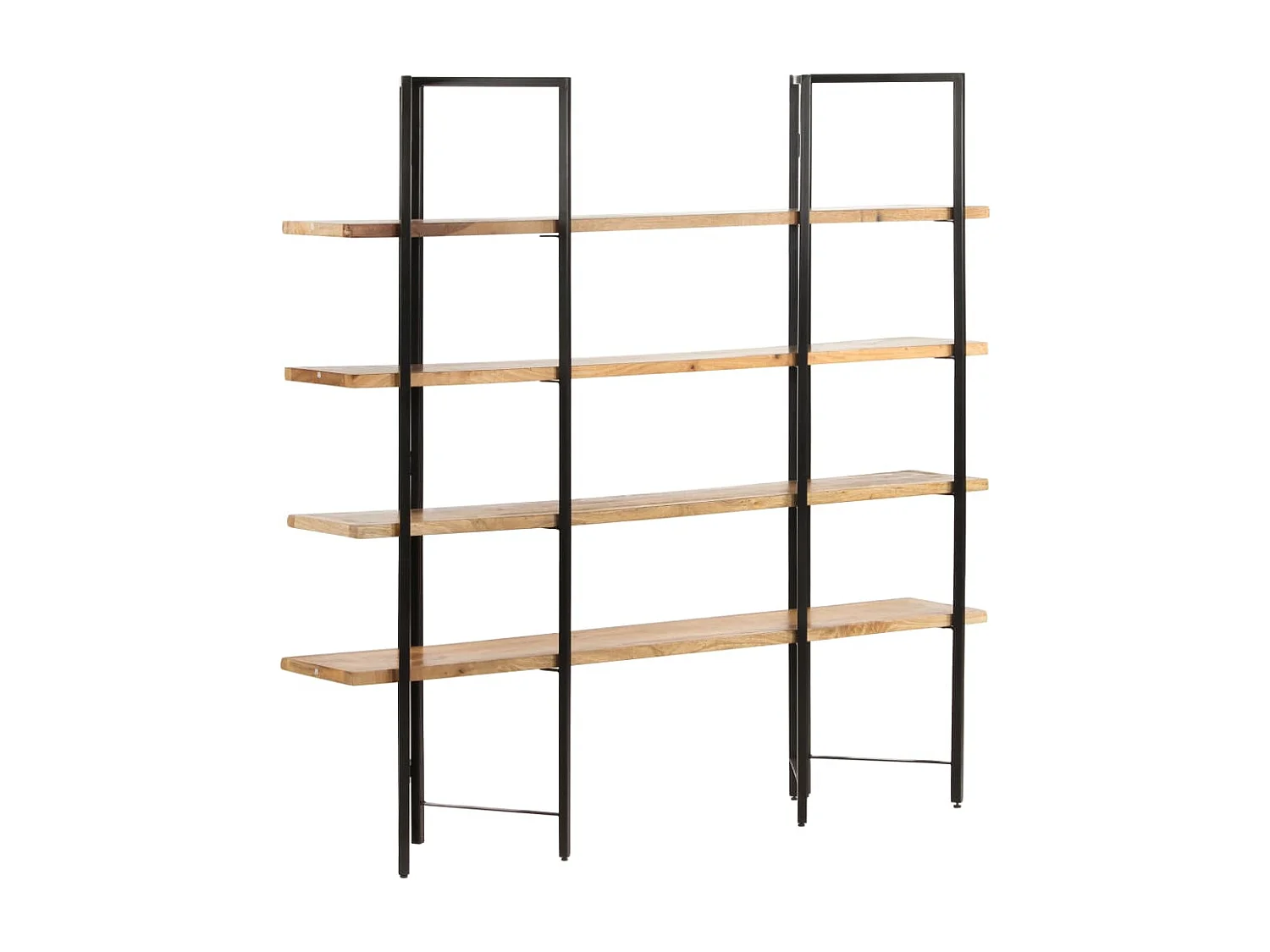 Libreria a 4 ripiani 160x35x160 cm Legno massello di mango