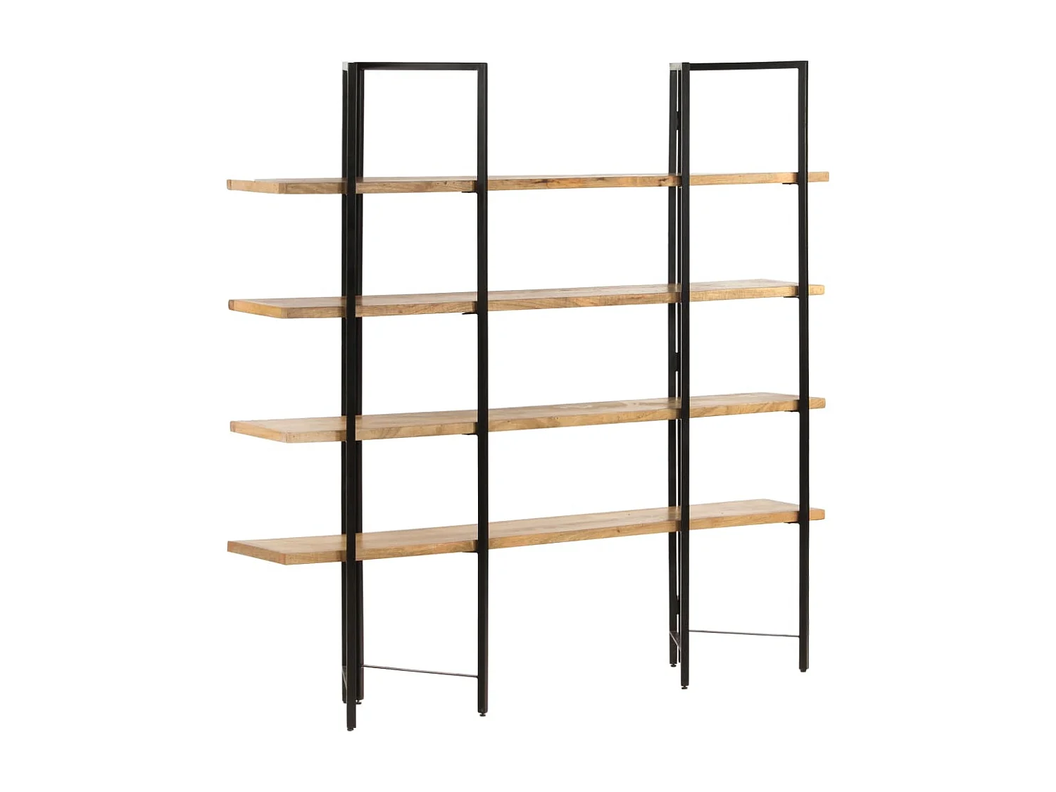 Libreria a 4 ripiani 160x35x160 cm Legno massello di mango
