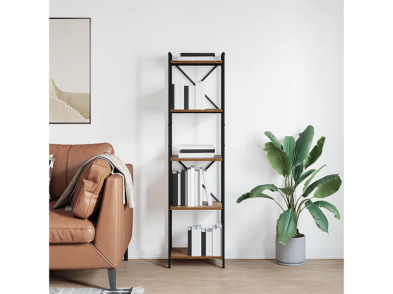 Bibliothèque Bois ancien 40 x 30 x 153 cm Bois d'ingénierie