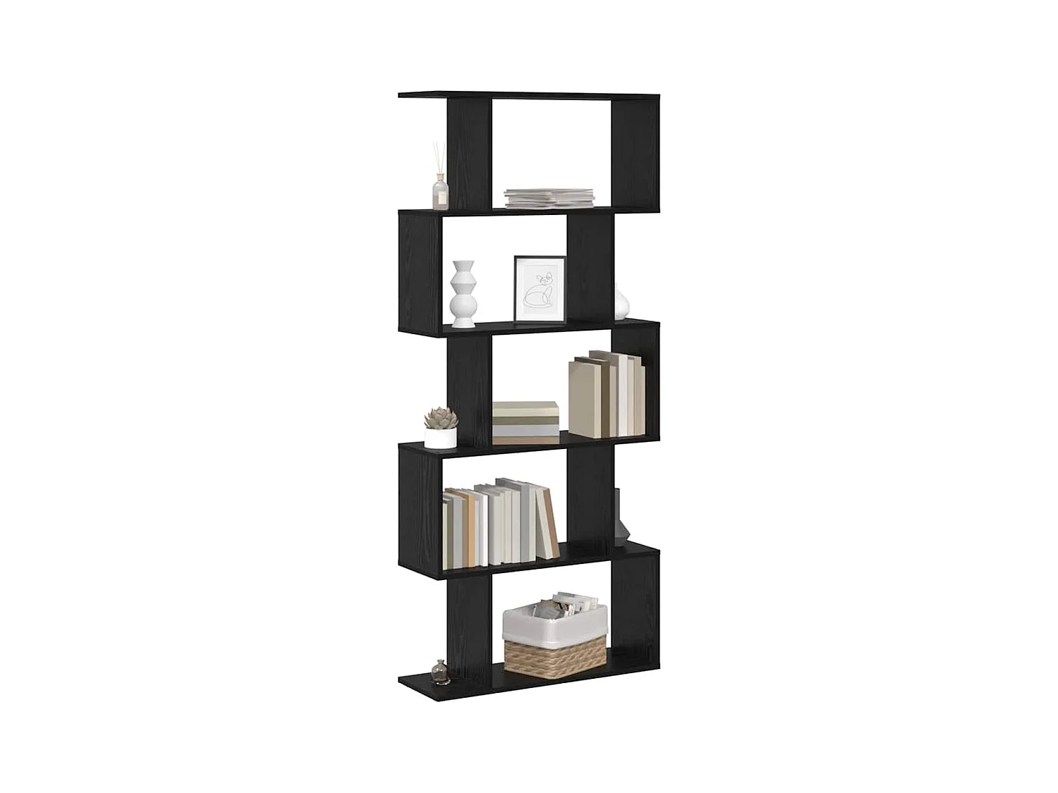 Bibliothèque Marron 70 x 24 x 161cm Bois d'ingénierie