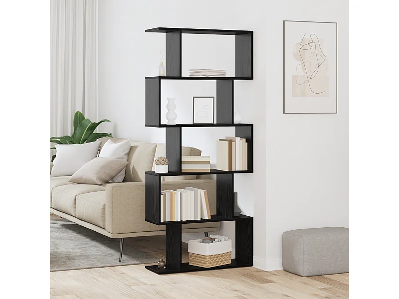 Bruine boekenkast 70 x 24 x 161 cm bewerkt hout