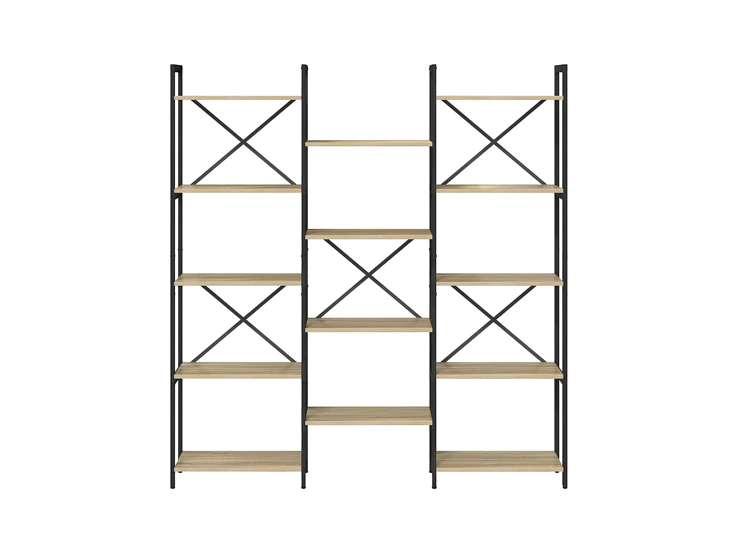 Estante de roble Sonoma 156 x 25 x 167,5 cm Madera de ingeniería