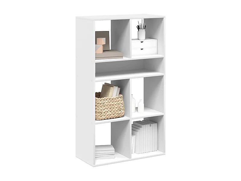 Bibliothèque blanc 66x31x112 cm bois d'ingénierie