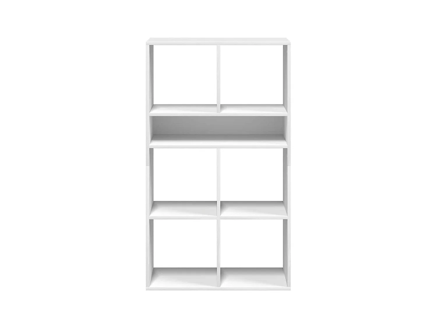 Bibliothèque blanc 66x31x112 cm bois d'ingénierie