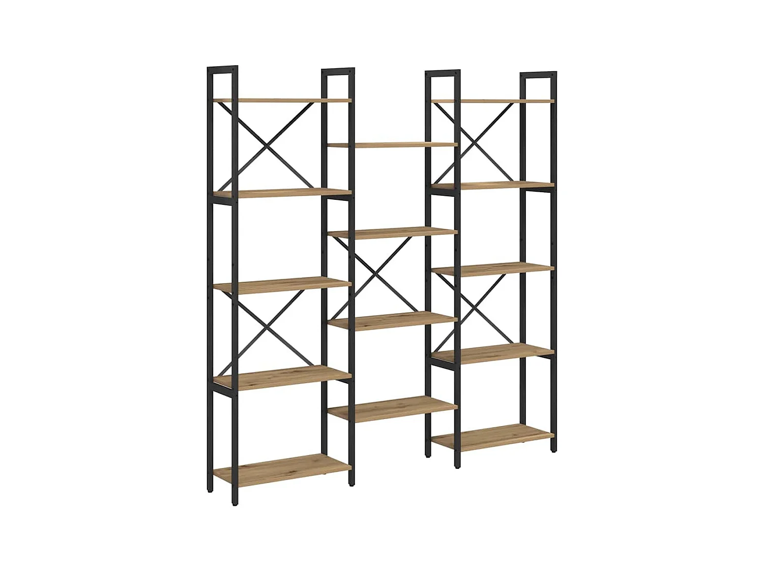 Étagère chêne artisanal 156 x 25 x 167.5 cm Bois d'ingénierie