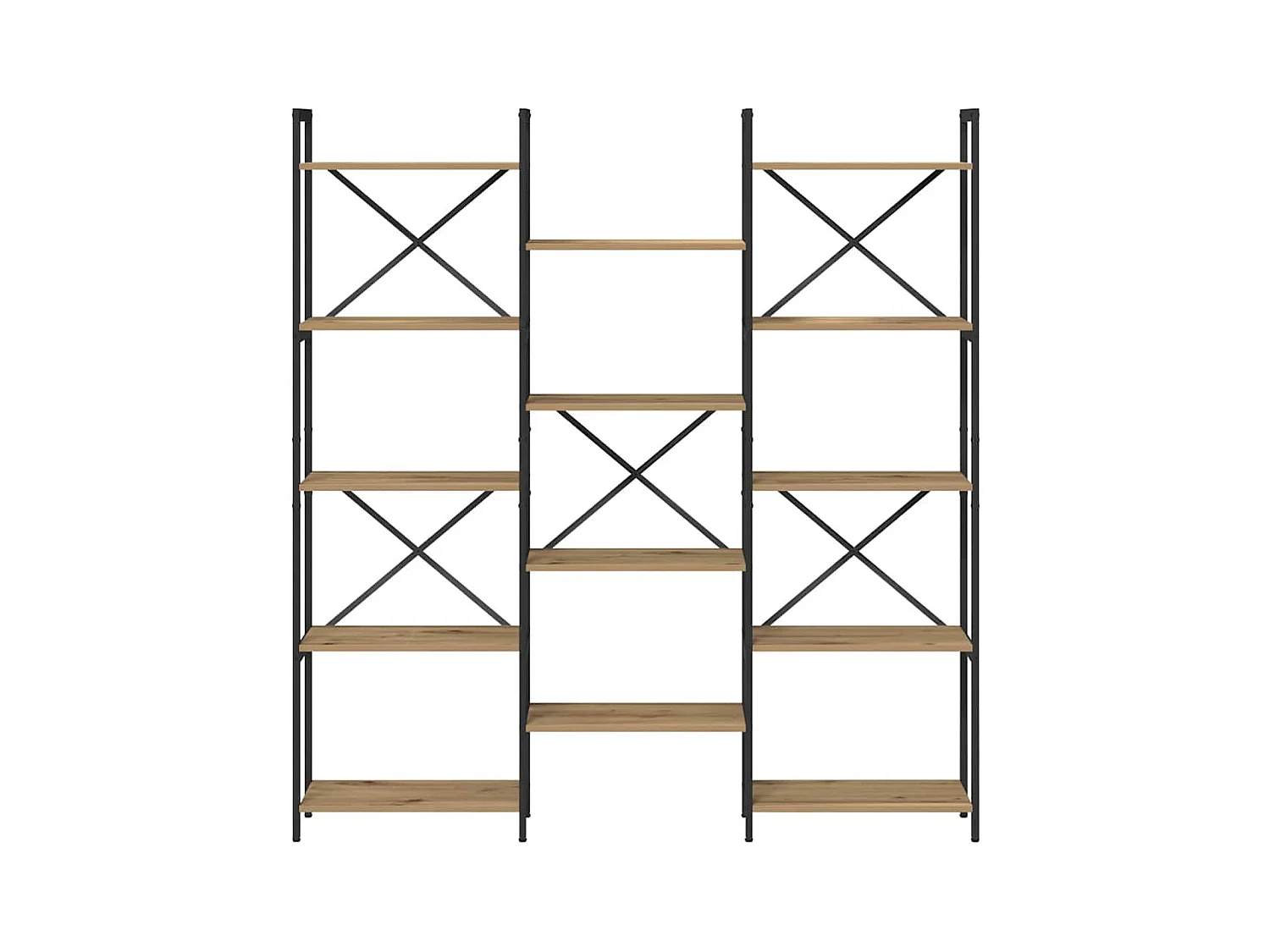 Étagère chêne artisanal 156 x 25 x 167.5 cm Bois d'ingénierie
