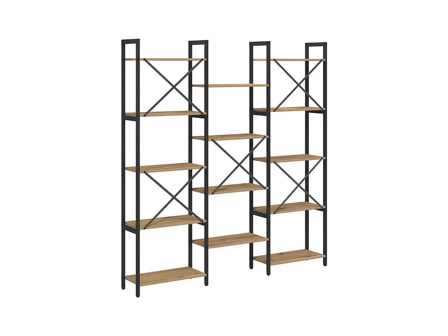 Étagère chêne artisanal 156 x 25 x 167.5 cm Bois d'ingénierie