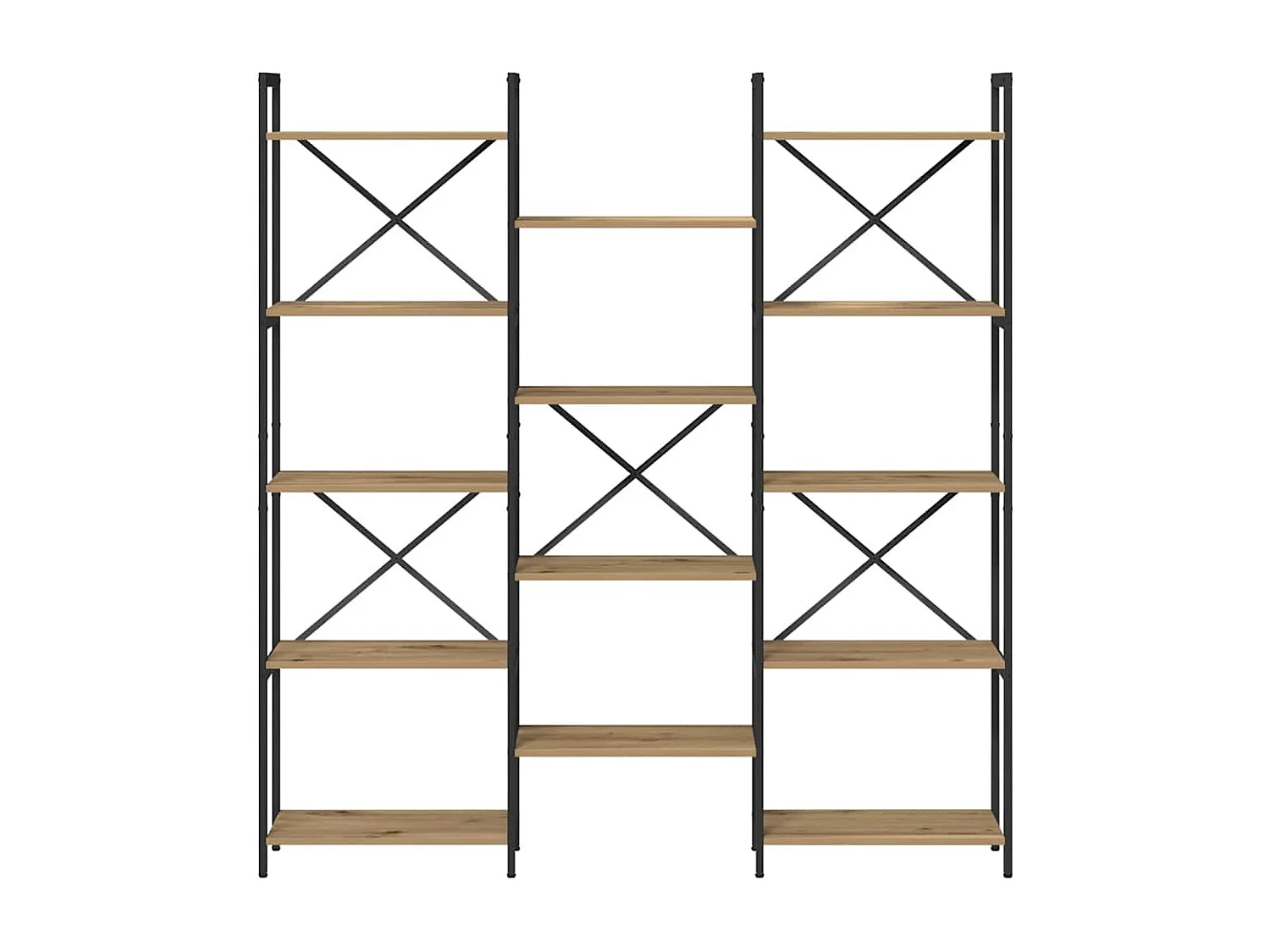 Étagère chêne artisanal 156 x 25 x 167.5 cm Bois d'ingénierie