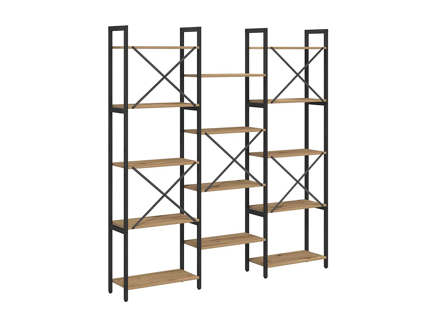 Étagère chêne artisanal 156 x 25 x 167.5 cm Bois d'ingénierie