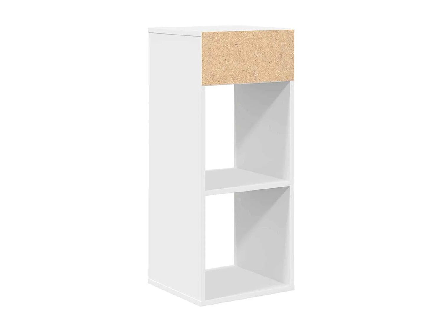 Bibliothèque blanc 34x31x80 cm bois d'ingénierie