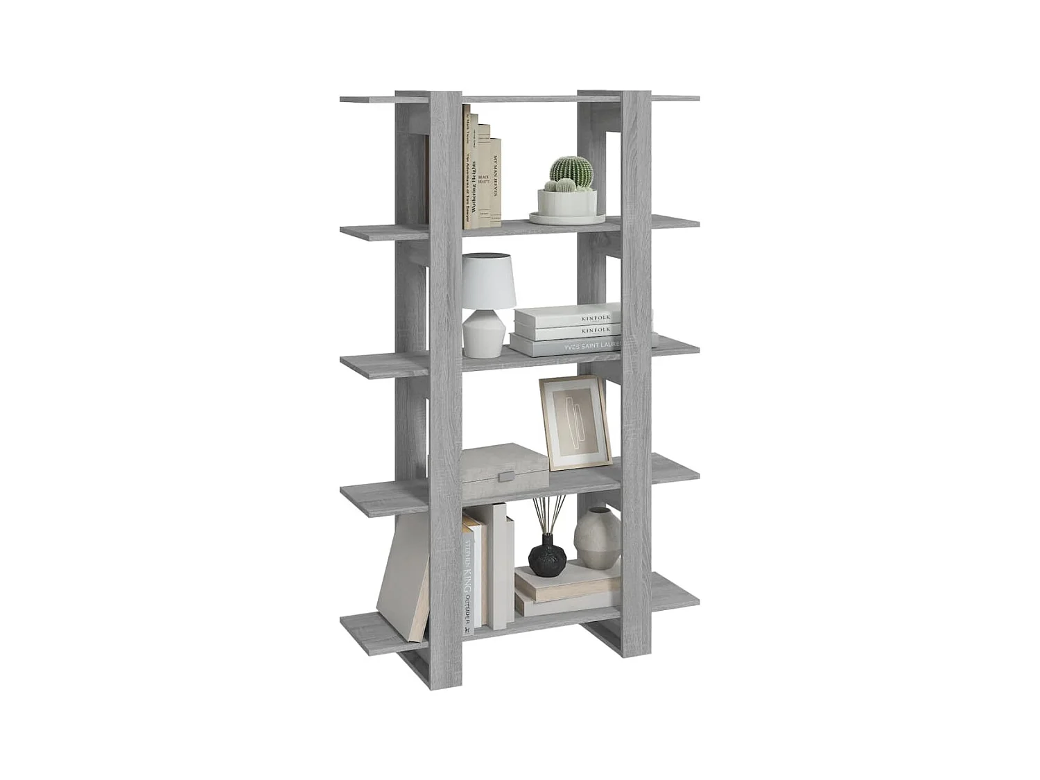 Bibliothèque/Séparateur de pièce Sonoma gris 100x30x160 cm