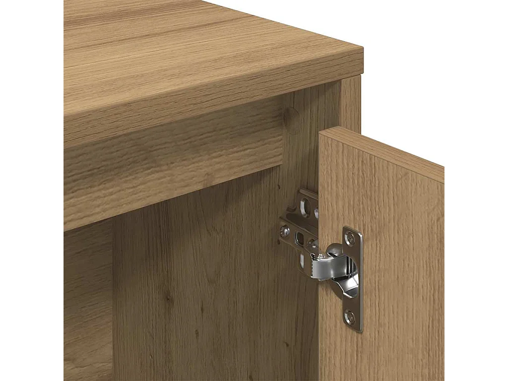 Handgemaakte eikenhouten boekenkast 89x24x101,5 cm bewerkt hout