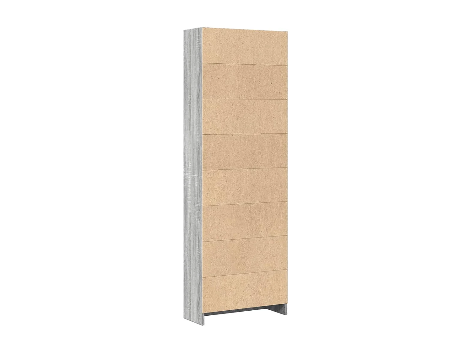 Sonoma grijze boekenkast 60x24x176 cm bewerkt hout