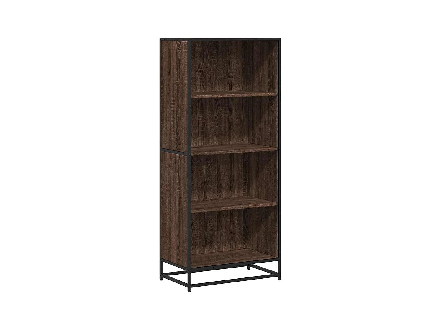 Bibliothèque chêne marron 60x35x139 cm bois d'ingénierie