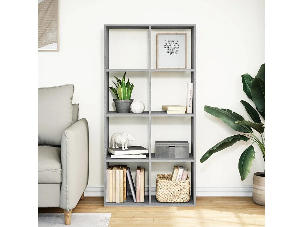 Mensola divisoria Sonoma Grey 69,5x29x137,5 cm