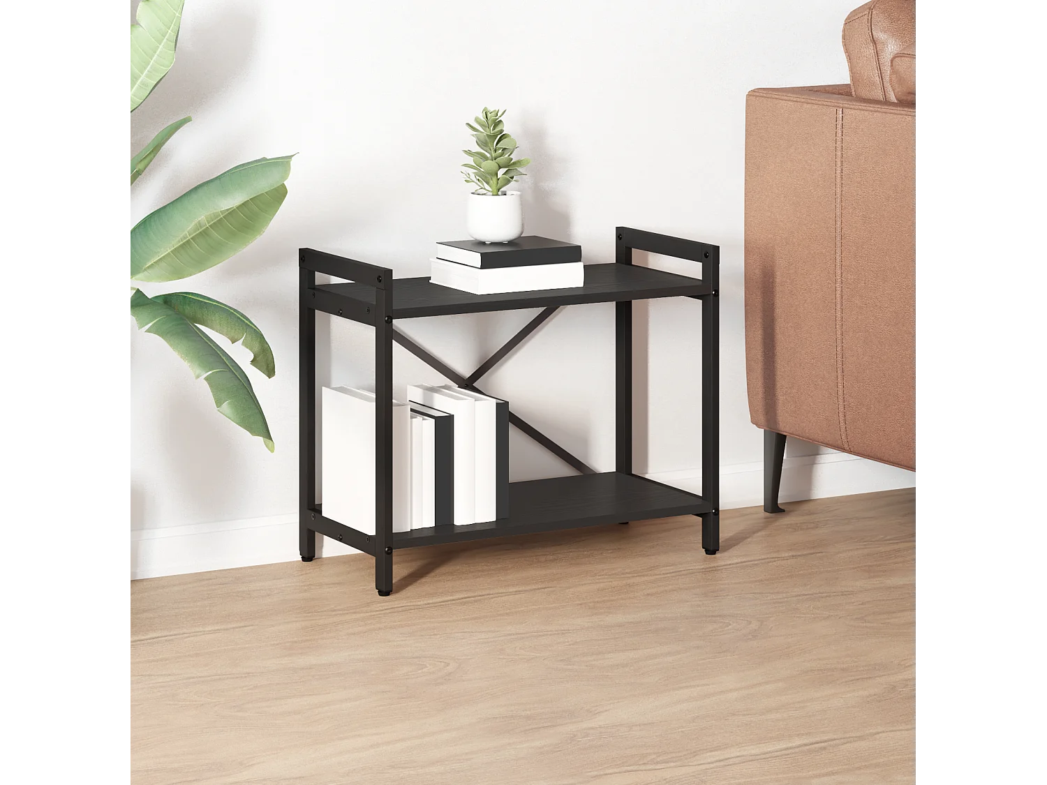 Bibliothèque Chêne noir 60 x 30 x 48.5 cm Bois d'ingénierie