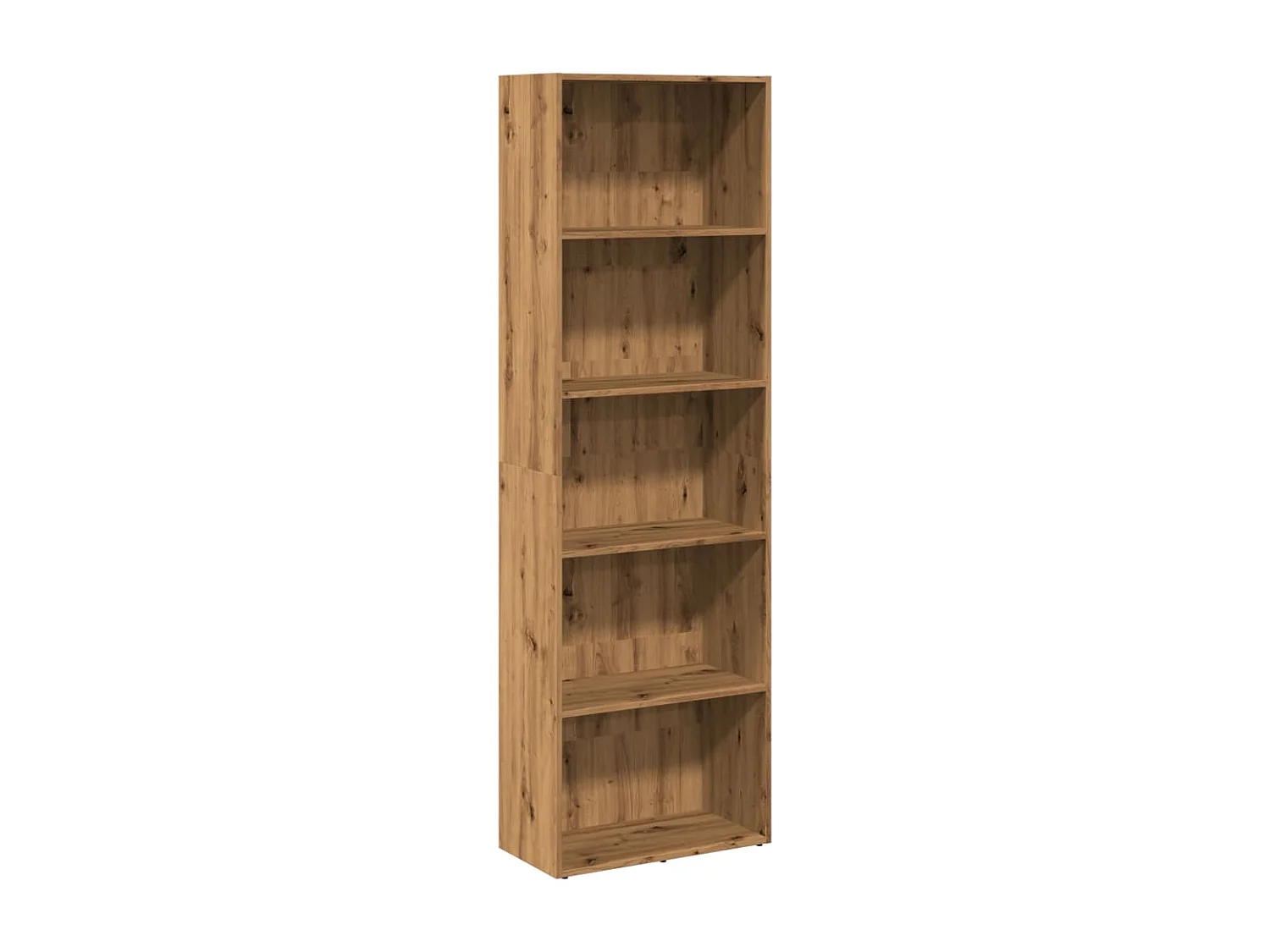 Libreria artigianale in rovere 60x30x189 cm in legno ingegnerizzato