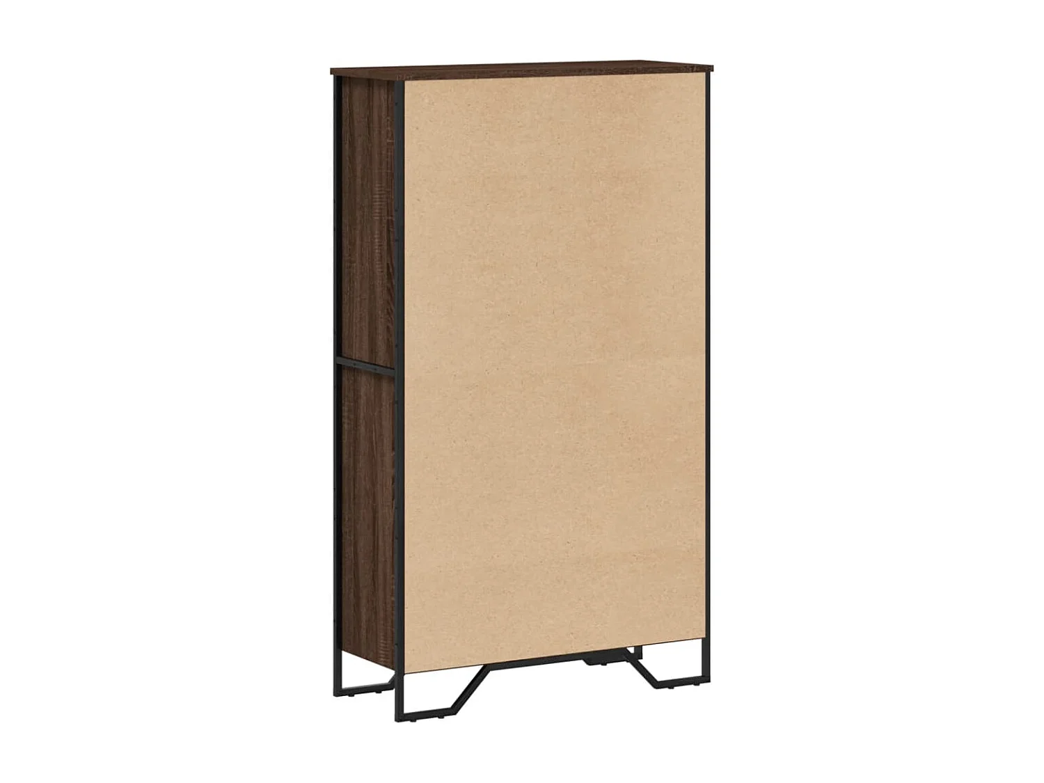 Libreria in rovere marrone 80x31x137,5 cm in legno ingegnerizzato