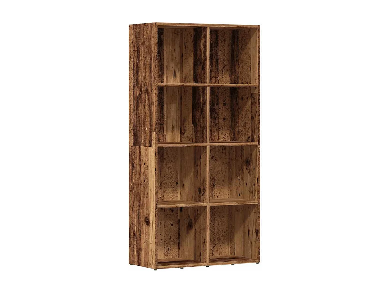 Bibliothèque vieux bois 66x30x130 cm bois d'ingénierie