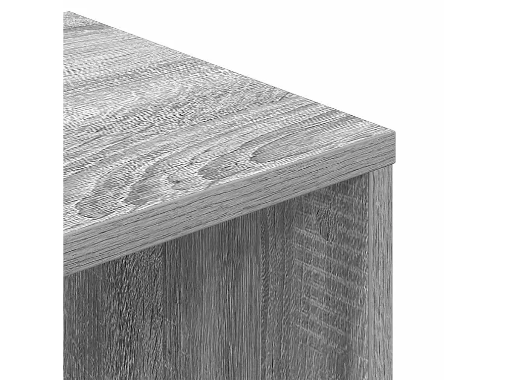 Bibliothèque sonoma gris 34x31x112 cm bois d'ingénierie