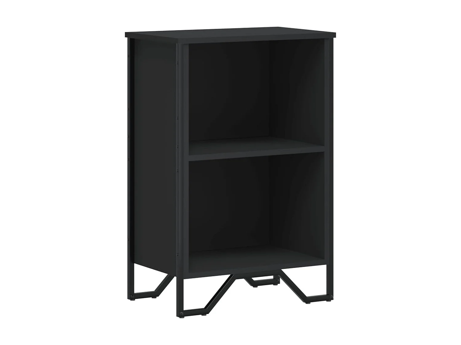 Libreria nera 50x31x74,5 cm in legno ingegnerizzato