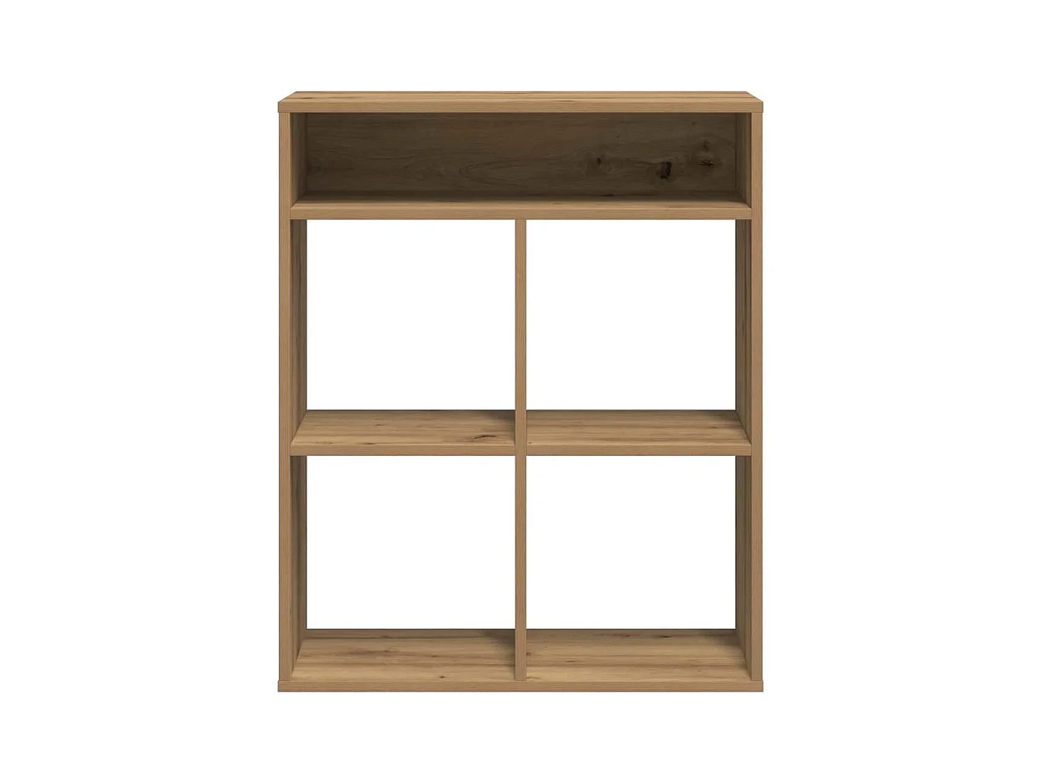 Bibliothèque chêne artisanal 66x31x80 cm bois d'ingénierie