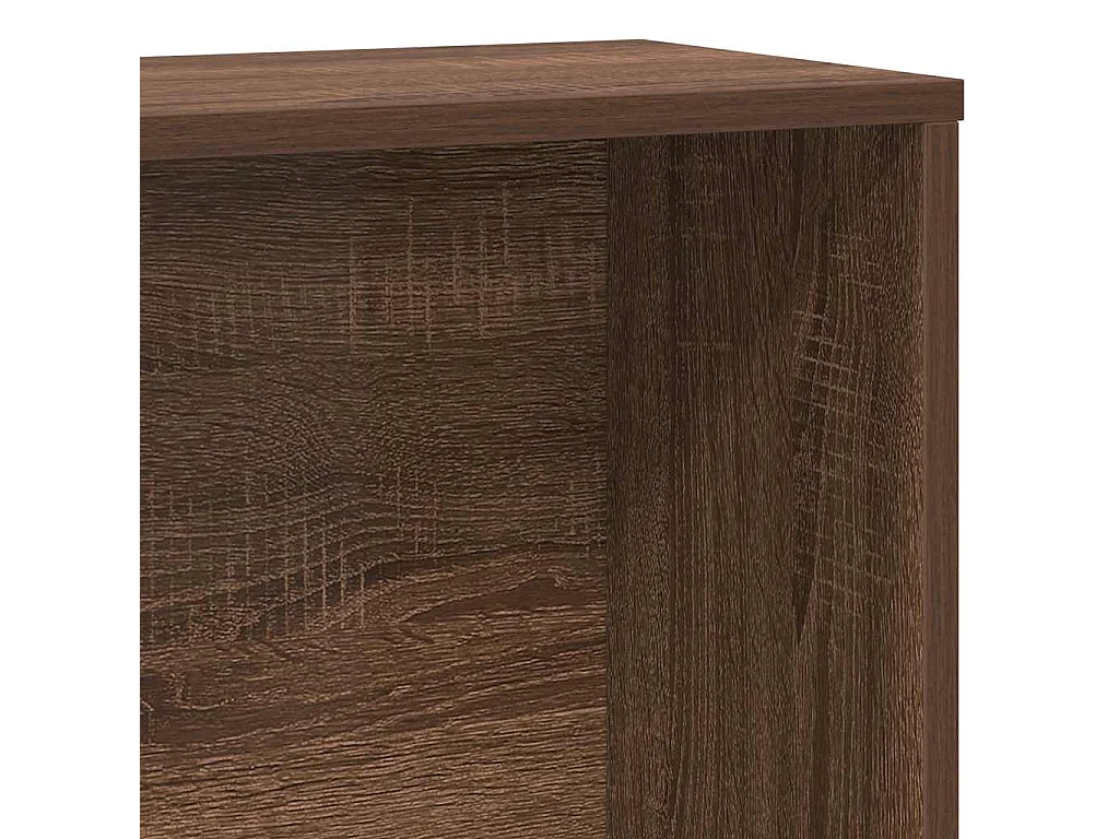 Bibliothèque chêne marron 60x24x120 cm bois d'ingénierie