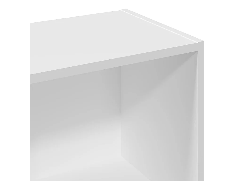 Weißes Bücherregal 57x28,5x141 cm Holzwerkstoff