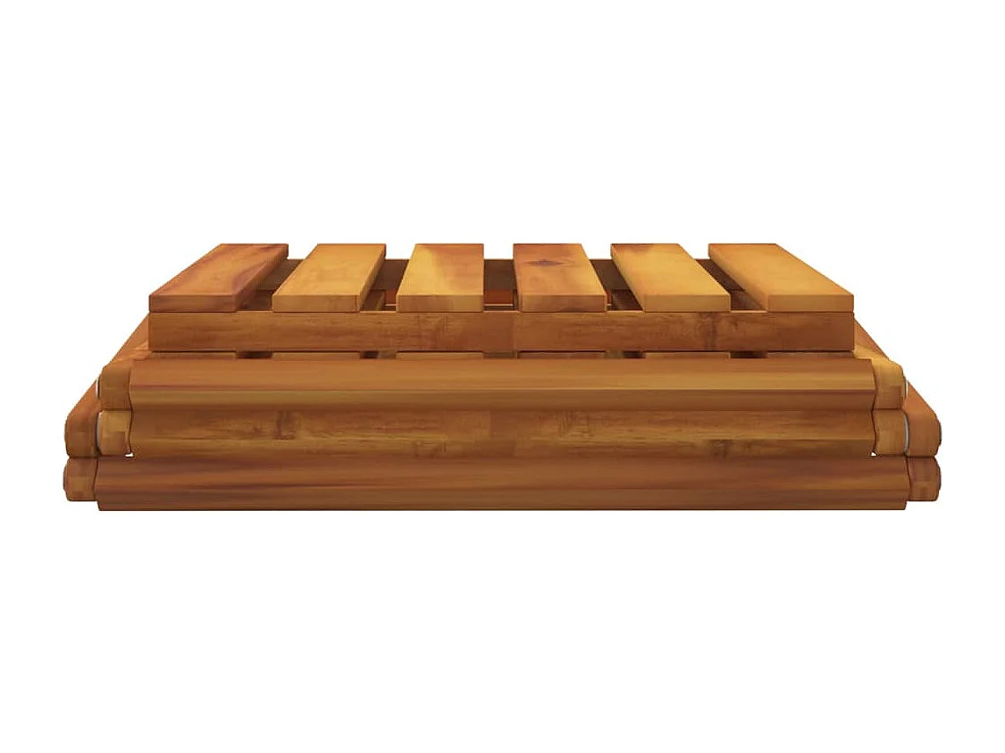 3-laags opvouwbare plank bruin 43x31x63 cm acaciahout