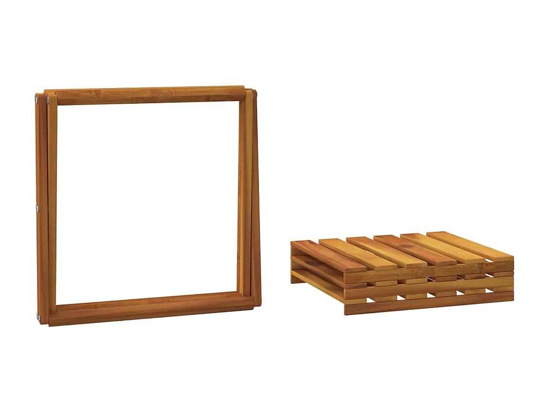 3-laags opvouwbare plank bruin 43x31x63 cm acaciahout