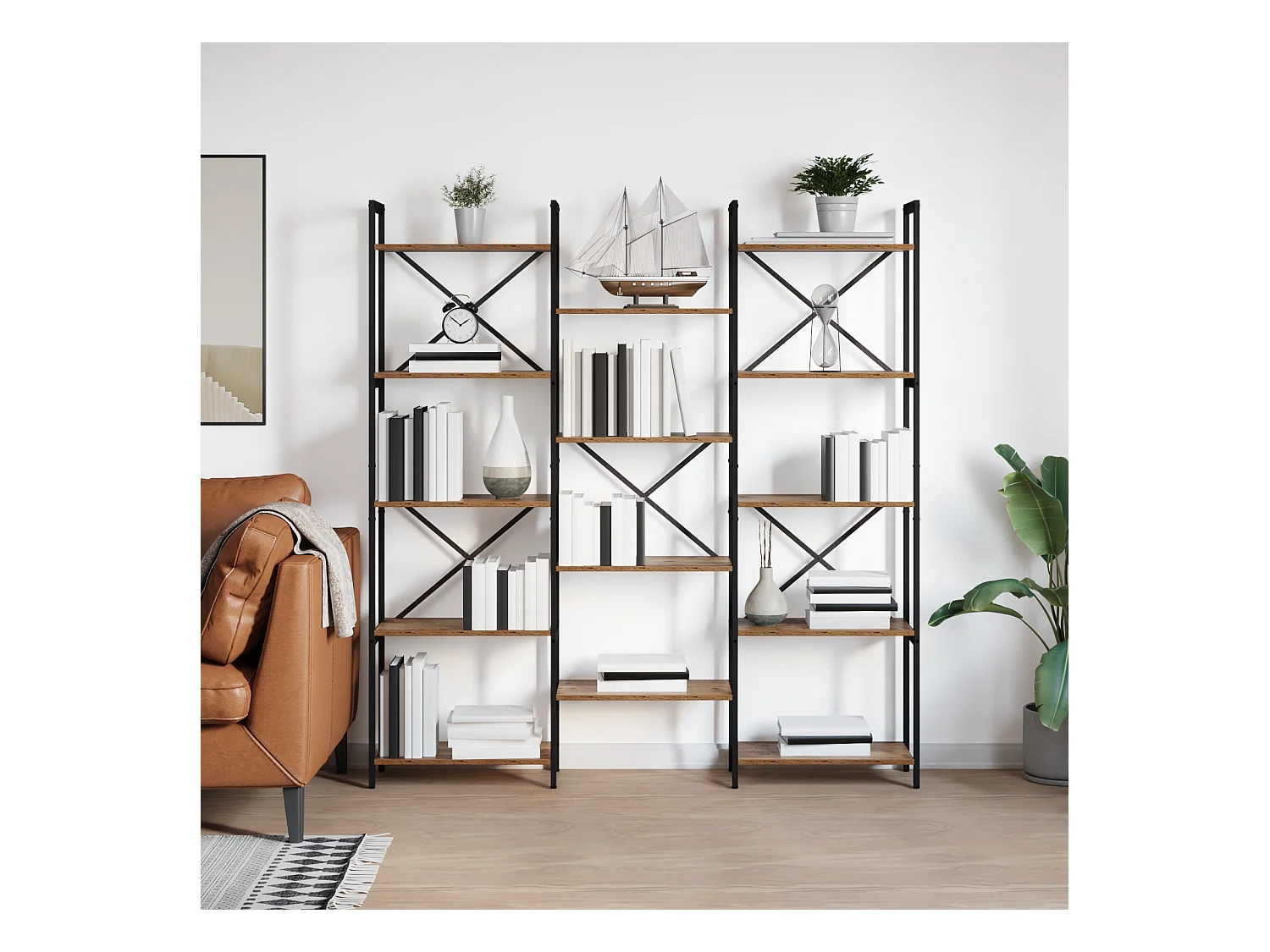 Étagère Bois ancien 156 x 25 x 167.5 cm Bois d'ingénierie