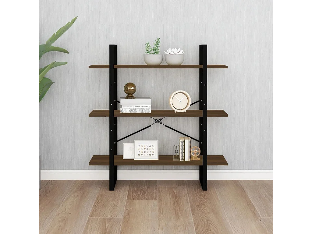 Bibliothèque Chêne marron 100x30x105 cm Bois d'ingénierie