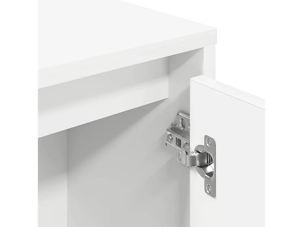 Libreria bianca 89x24x101,5 cm in legno ingegnerizzato