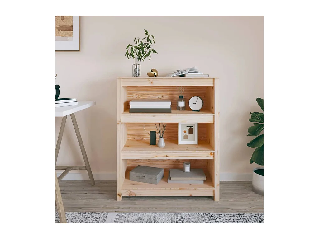 Bibliothèque 80x35x97 cm Bois de pin massif