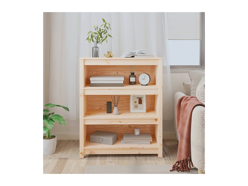 Bibliothèque 80x35x97 cm Bois de pin massif