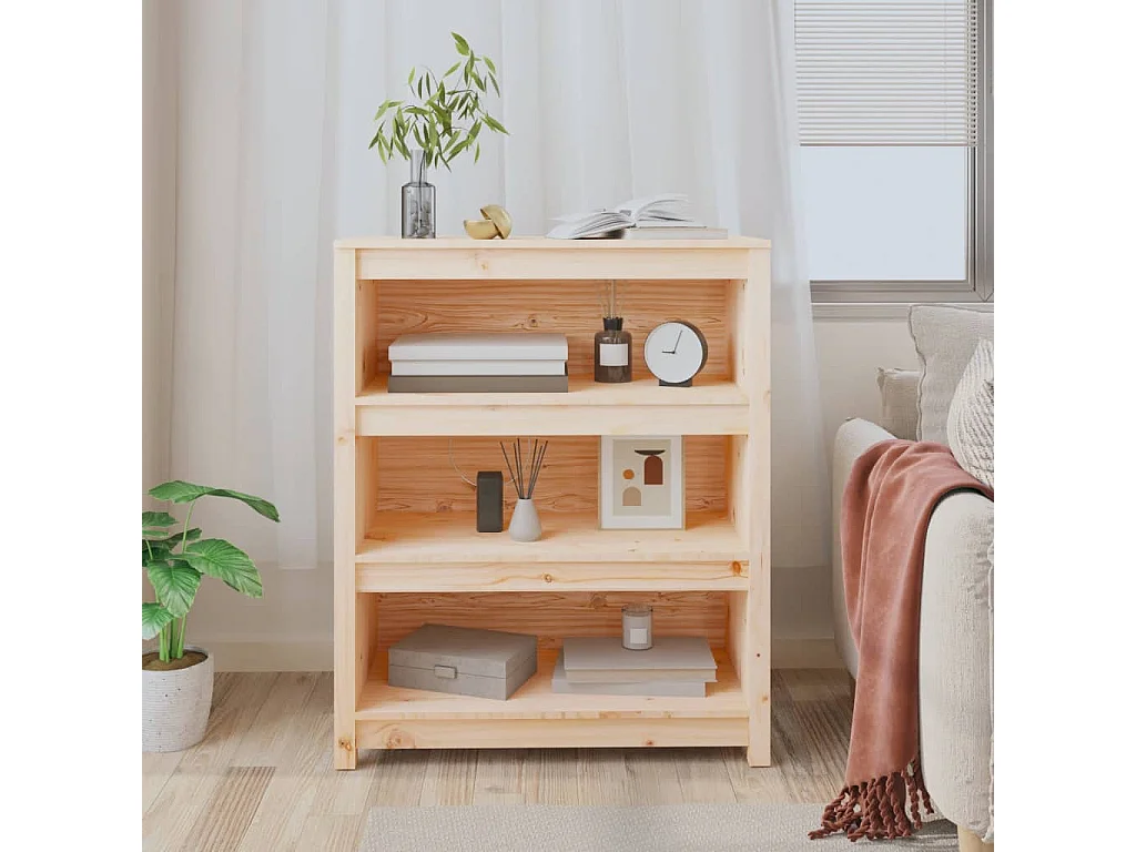 Bibliothèque 80x35x97 cm Bois de pin massif