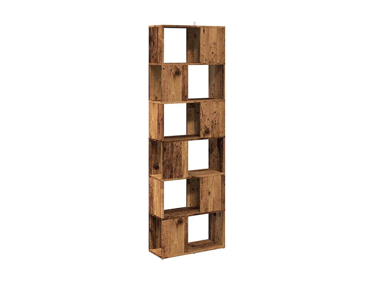 Bibliothèque/Séparateur de pièce vieux bois 60x24x186 cm