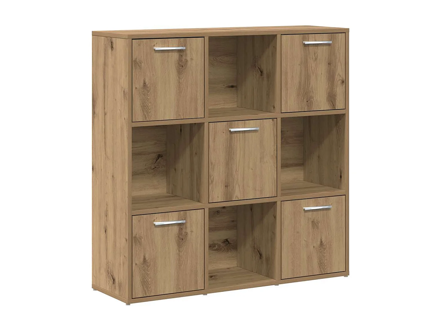 Libreria artigianale in rovere 90x28x90 cm in legno ingegnerizzato