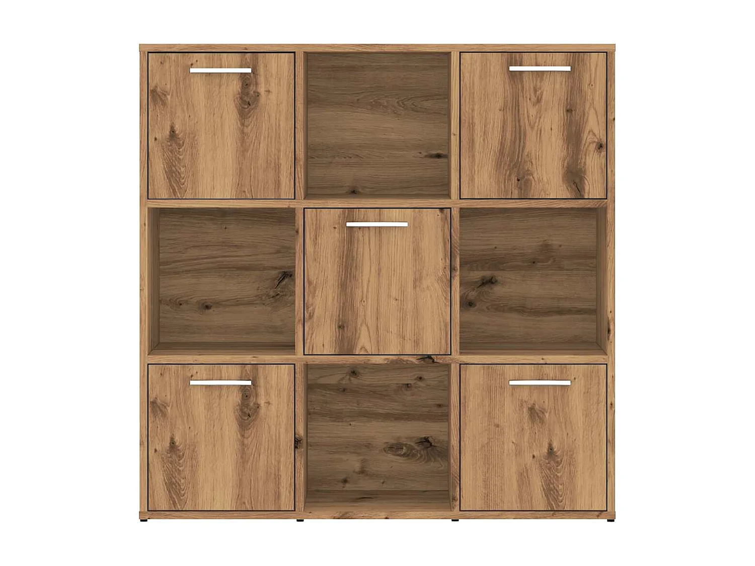 Libreria artigianale in rovere 90x28x90 cm in legno ingegnerizzato