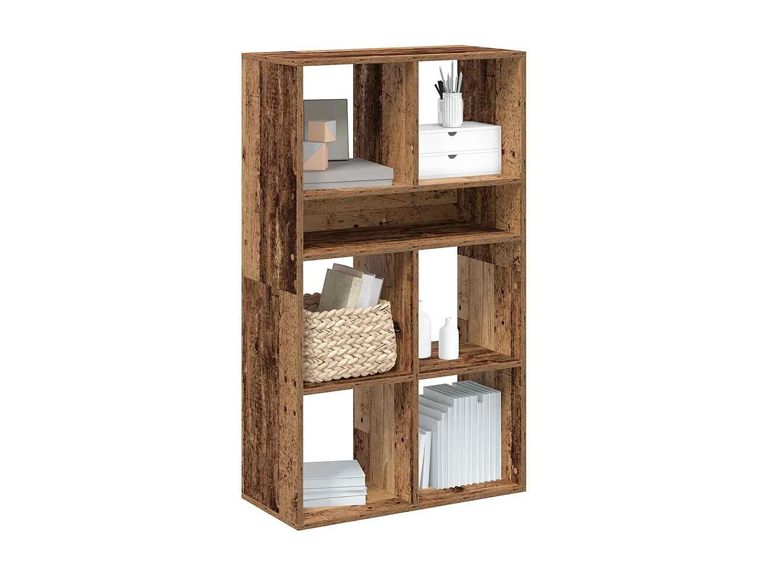 Altes Holz Bücherregal 66x31x112 cm Holzwerkstoff