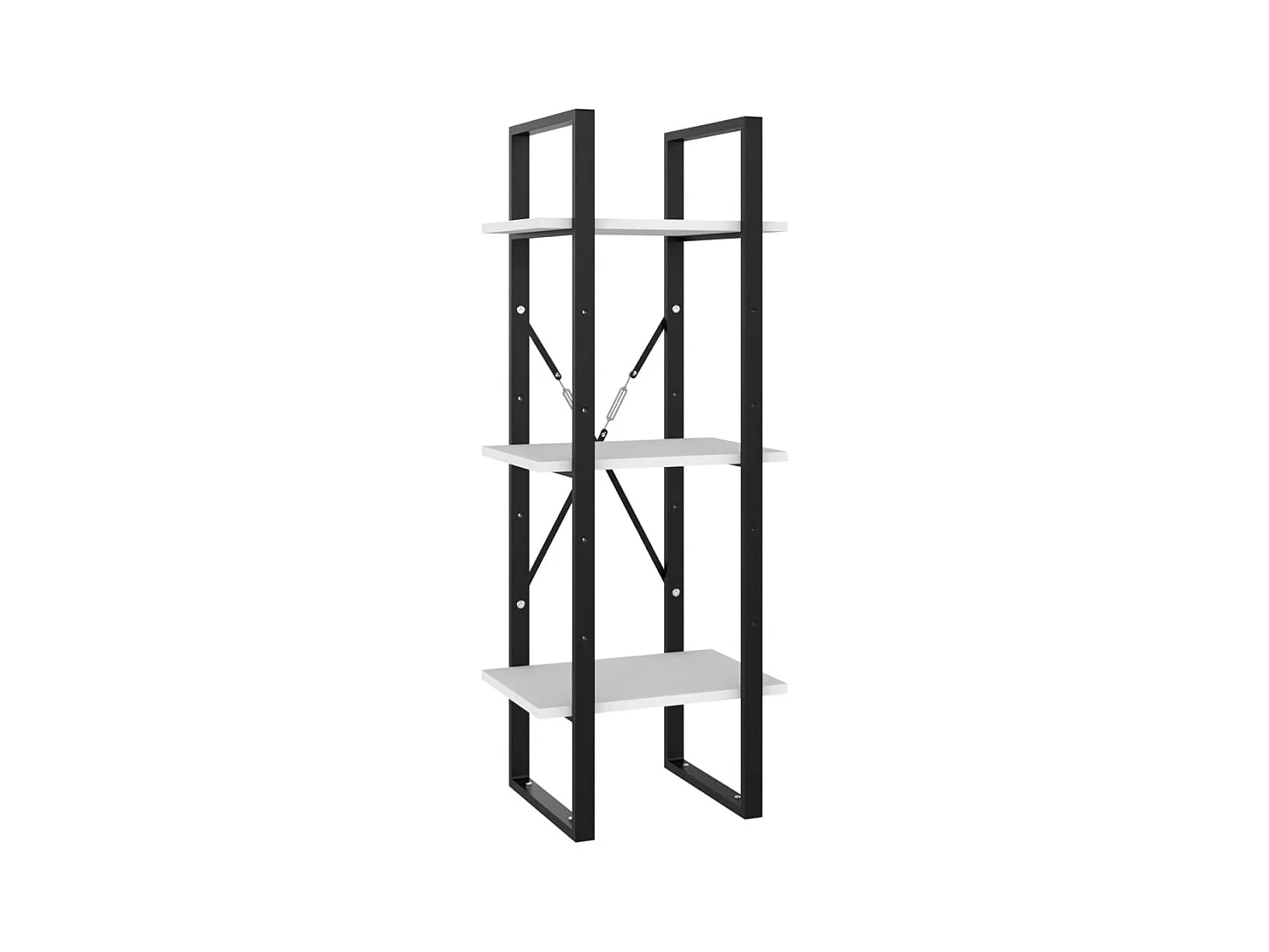 Boekenkast met 5 niveaus Wit 40x30x175 cm Technisch hout