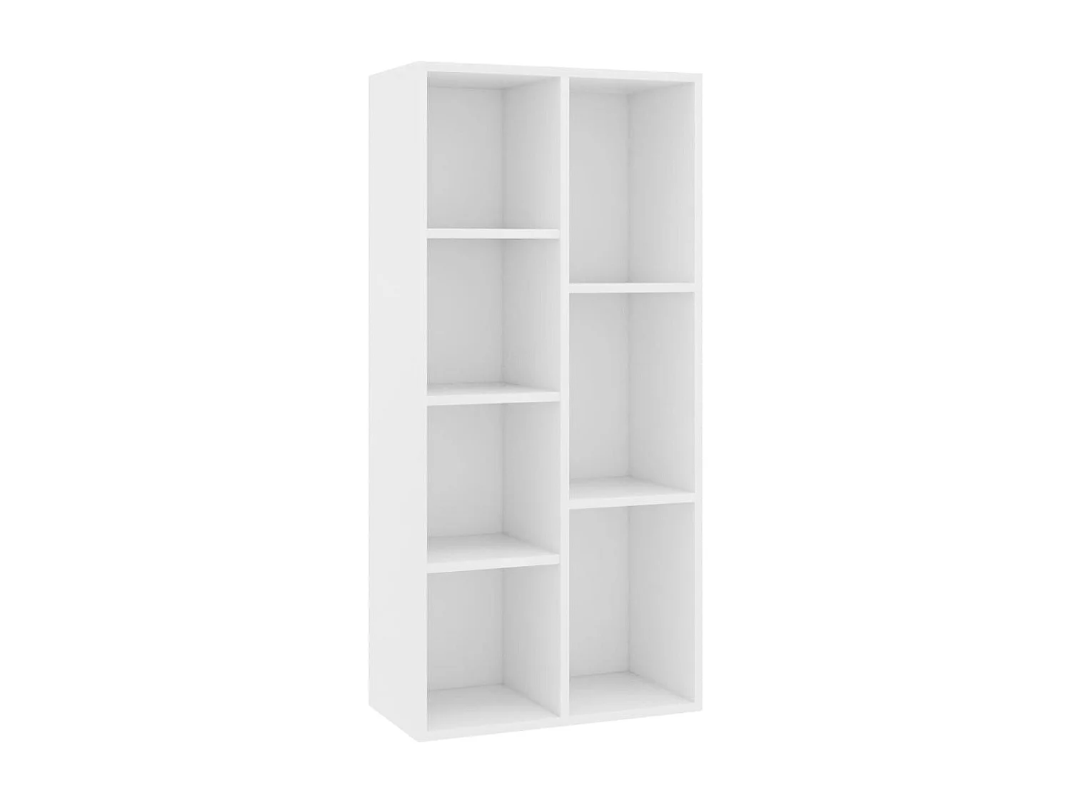 Bibliothèque Blanc 50x25x106 cm Bois d'ingénierie