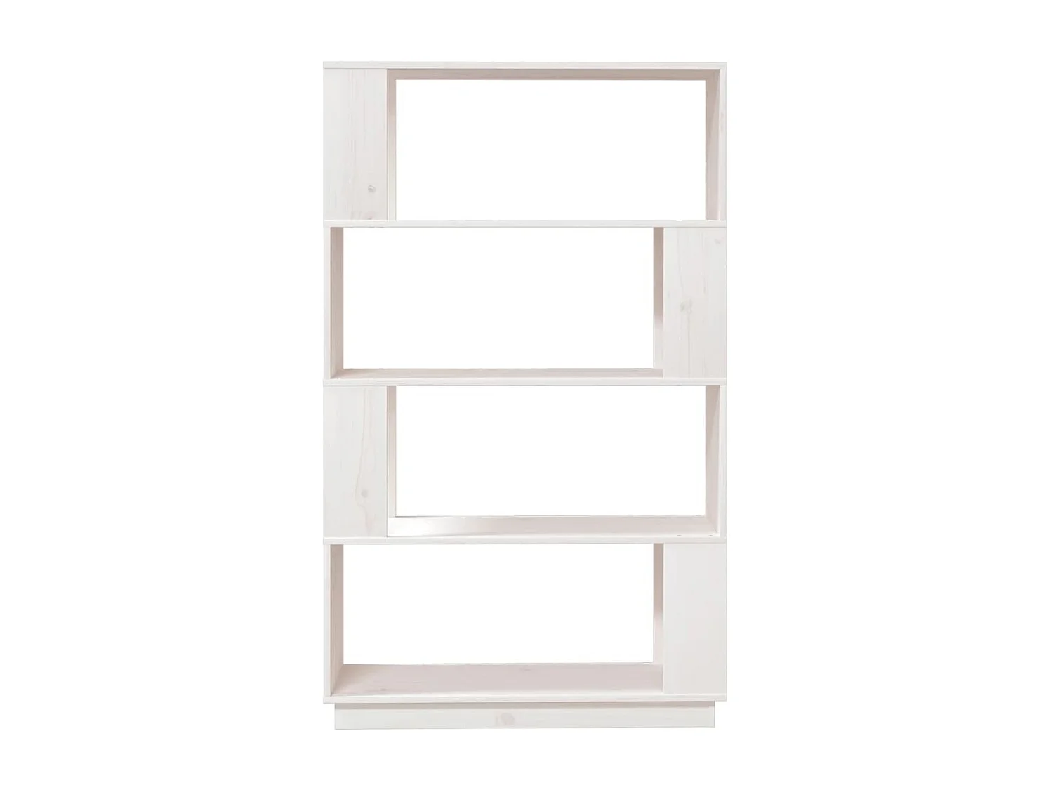 Bibliothèque/Séparateur de pièce Blanc 80x25x132 cm Pin massif